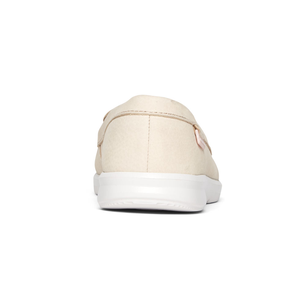 Mocasines Rockport Mujer Mexico - Ayva Washable Blancos - CIPHW8349